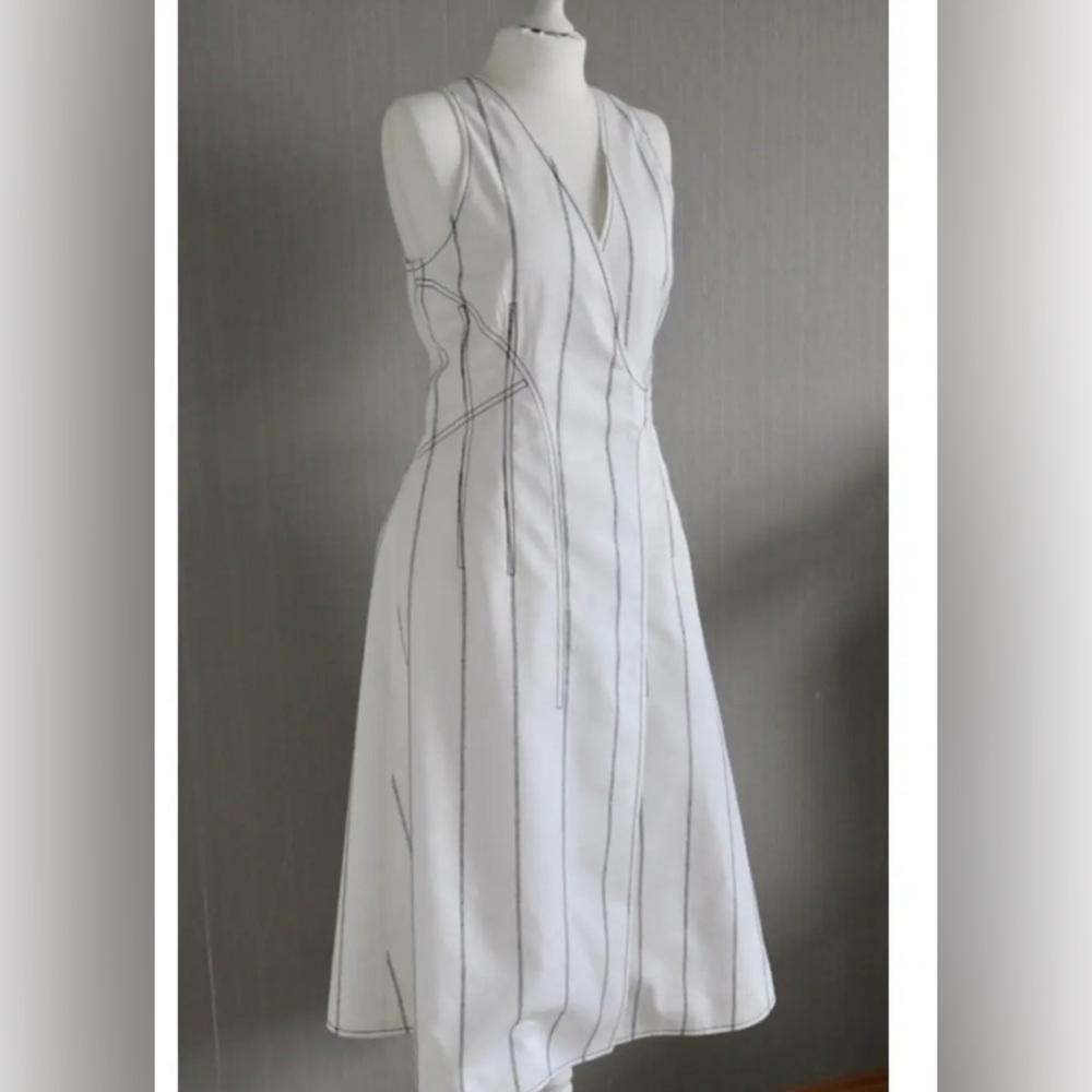 Balenciaga White Wrap Dress